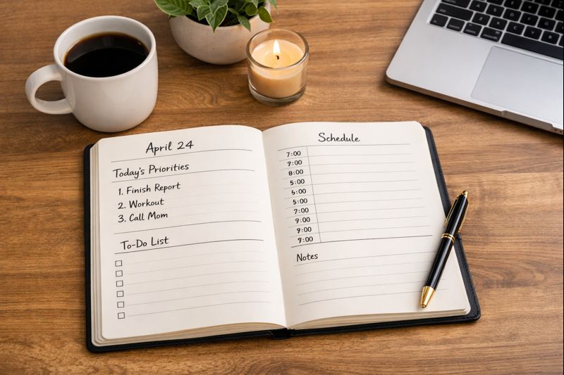 undated daily planner