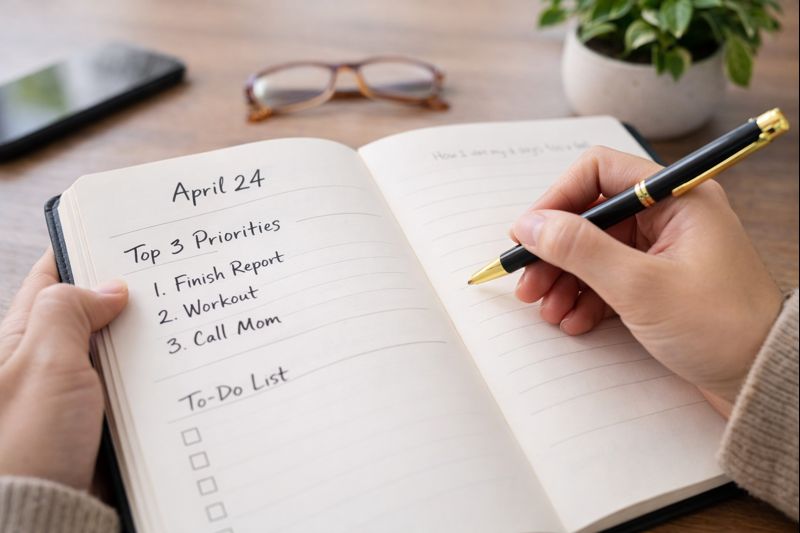 undated daily planner