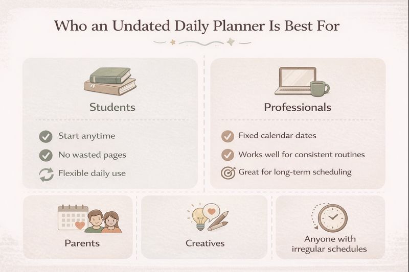 undated daily planner