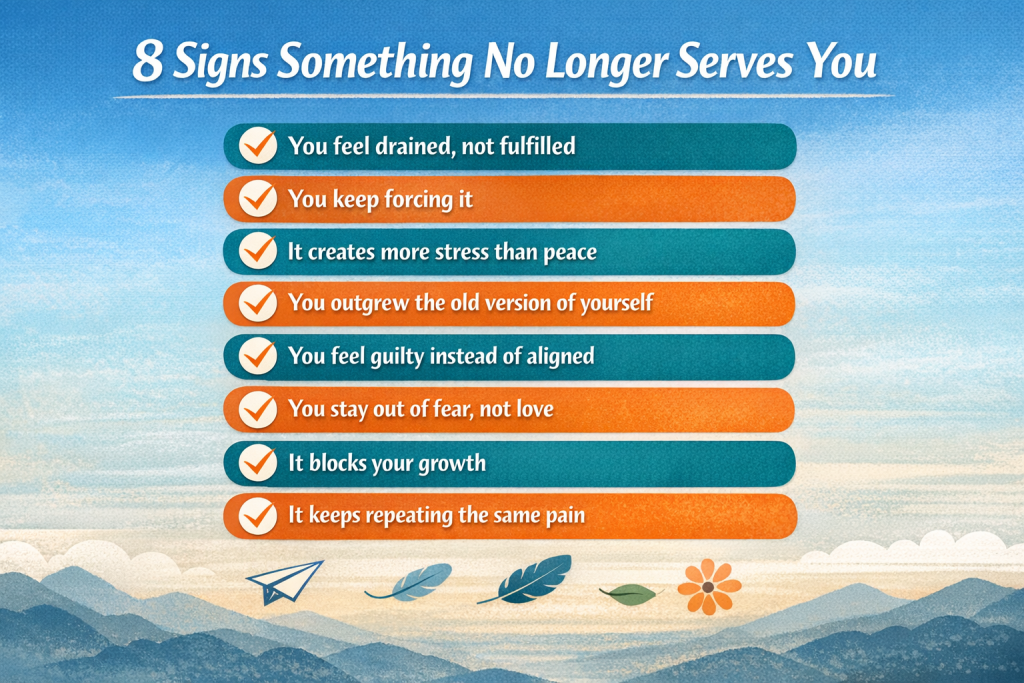 Let Go Of What No Longer Serves You