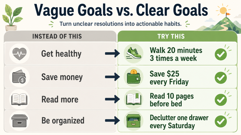 New Year’s Resolutions List