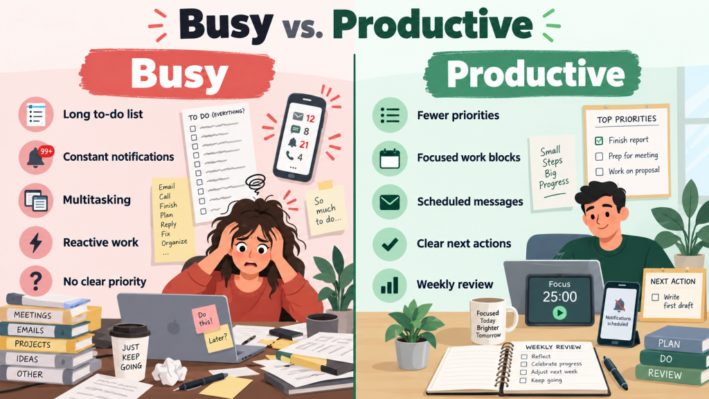 how to be productive