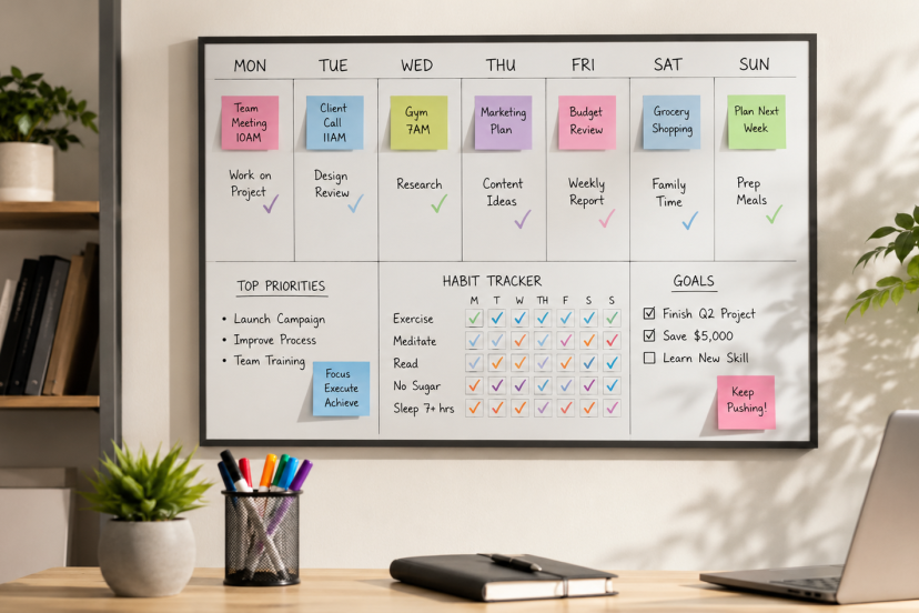 Goal-Tracking Whiteboards